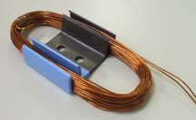 Powder coating on EIS channels with coil
